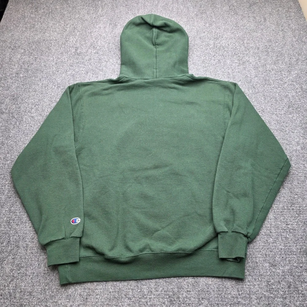 Champion NDSU Football Hoodie Mens Medium Green National Champions Eco Fleece